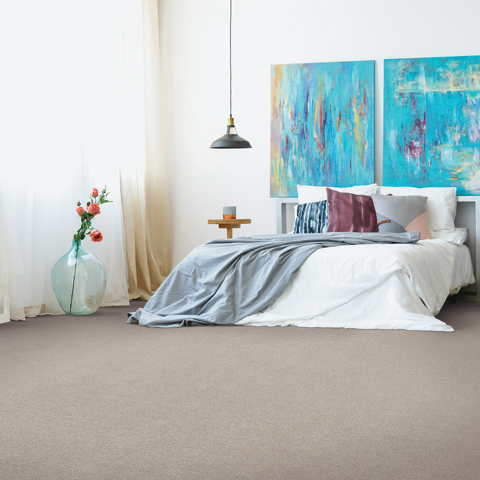 Bedroom carpet flooring | JR Floors and Window Coverings
