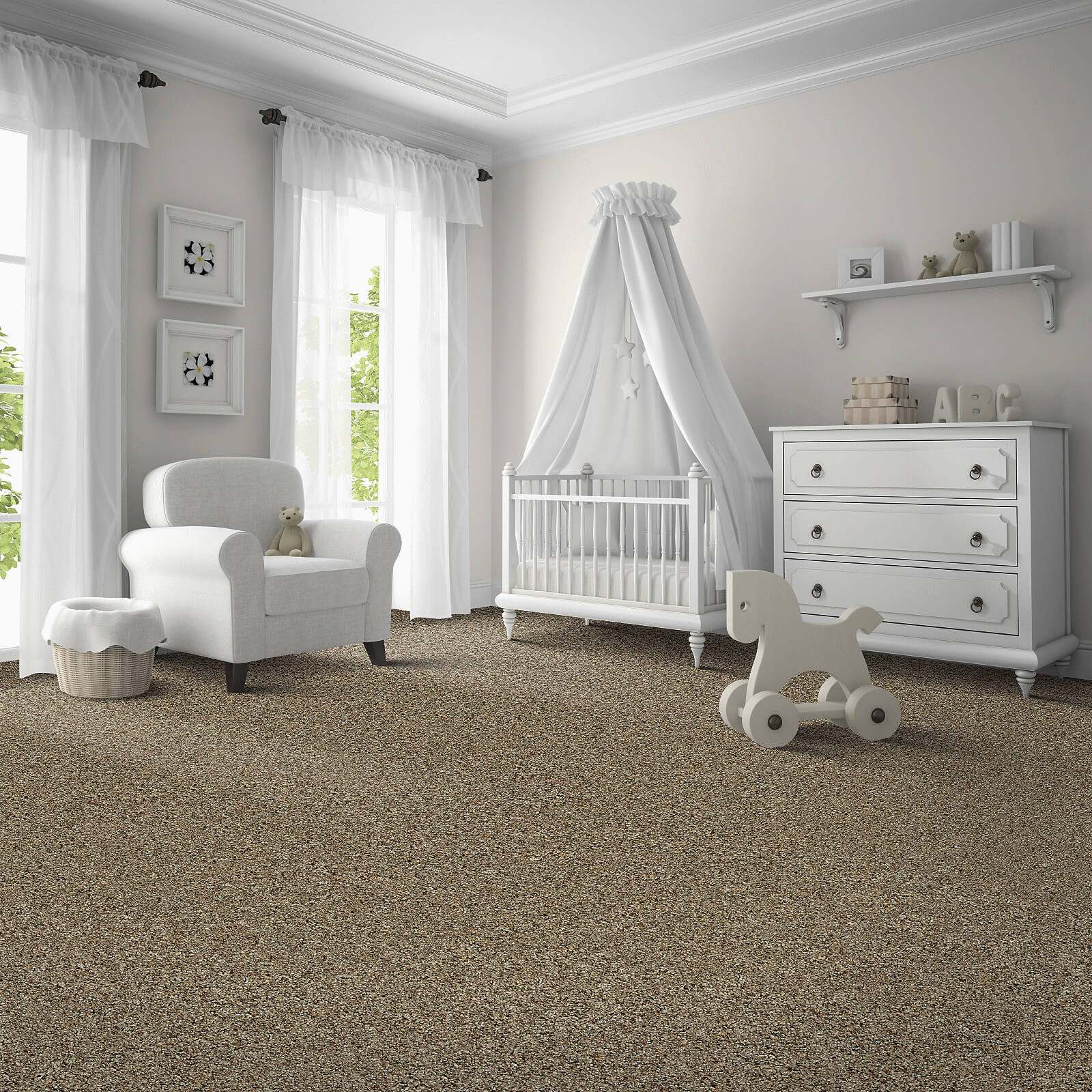 Living room carpet flooring | JR Floors and Window Coverings